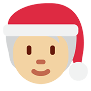 Émoji 🧑🏼‍🎄 Santa : Peau Moyennement Claire sur Twitter Twemoji 13.0.1.