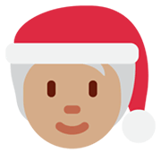 🧑🏽‍🎄 Emoji Noel: Pele Morena na Twitter Twemoji 13.0.1.