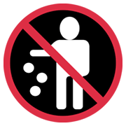 🚯 Emoji Proibido Jogar Lixo No Chão na Twitter Twemoji 13.0.1.