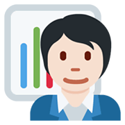 Emoji 🧑🏻‍💼 Persona Che Fa Un Lavoro D’ufficio: Carnagione Chiara su Twitter Twemoji 13.0.1.