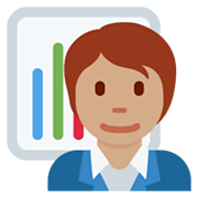 🧑🏽‍💼 Emoji Büroangestellte(r): mittlere Hautfarbe Twitter Twemoji 13.0.1.