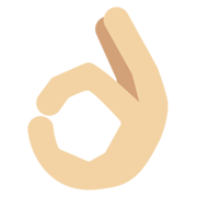 👌🏼 Emoji OK-Zeichen: mittelhelle Hautfarbe Twitter Twemoji 13.0.1.