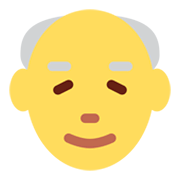 Emoji 👴 Uomo Anziano su Twitter Twemoji 13.0.1.