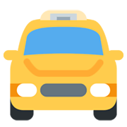 🚖 Emoji Vorderansicht Taxi Twitter Twemoji 13.0.1.