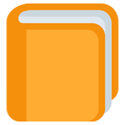 📙 Emoji orangefarbenes Buch Twitter Twemoji 13.0.1.