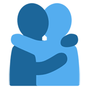 🫂 Emoji Gente abrazando en Twitter Twemoji 13.0.1.