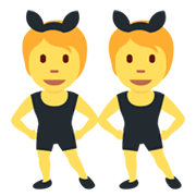 👯 Emoji Personas Con Orejas De Conejo en Twitter Twemoji 13.0.1.