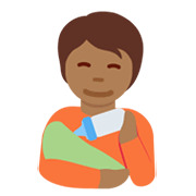 🧑🏾‍🍼 Emoji Persona Que Alimenta Al Bebé: Tono De Piel Oscuro Medio en Twitter Twemoji 13.0.1.