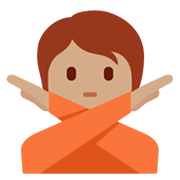 Emoji 🙅🏽 Persona Che Fa Segno Di No: Carnagione Olivastra su Twitter Twemoji 13.0.1.