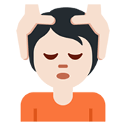 💆🏻 Emoji Person, die eine Kopfmassage bekommt: helle Hautfarbe Twitter Twemoji 13.0.1.