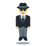 🕴🏼 Emoji schwebender Mann im Anzug: mittelhelle Hautfarbe Twitter Twemoji 13.0.1.