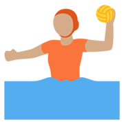 🤽🏽 Emoji Pessoa Jogando Polo Aquático: Pele Morena na Twitter Twemoji 13.0.1.
