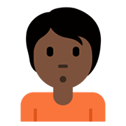 Emoji 🙎🏿 Persona Imbronciata: Carnagione Scura su Twitter Twemoji 13.0.1.