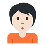 Emoji 🙎🏻 Persona Imbronciata: Carnagione Chiara su Twitter Twemoji 13.0.1.