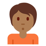 Emoji 🙎🏾 Persona Imbronciata: Carnagione Abbastanza Scura su Twitter Twemoji 13.0.1.