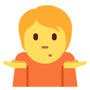 Emoji 🤷 Persona Che Scrolla Le Spalle su Twitter Twemoji 13.0.1.