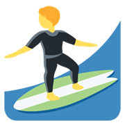Emoji 🏄 Persona Che Fa Surf su Twitter Twemoji 13.0.1.