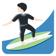 🏄🏻 Emoji Surfer(in): helle Hautfarbe Twitter Twemoji 13.0.1.