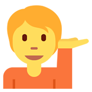 Emoji 💁 Persona Al Punto Informazioni su Twitter Twemoji 13.0.1.