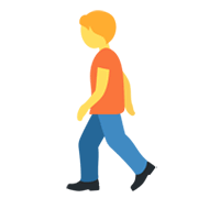 🚶 Emoji Persona Caminando en Twitter Twemoji 13.0.1.