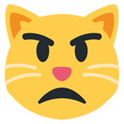 Emoji 😾 Gatto Imbronciato su Twitter Twemoji 13.0.1.