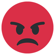 😡 Emoji schmollendes Gesicht Twitter Twemoji 13.0.1.