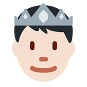 🤴🏻 Emoji Príncipe: Pele Clara na Twitter Twemoji 13.0.1.