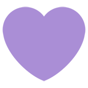 💜 Emoji Corazón Morado en Twitter Twemoji 13.0.1.
