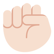 Emoji ✊🏻 Pugno: Carnagione Chiara su Twitter Twemoji 13.0.1.