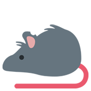 Emoji 🐀 Ratto su Twitter Twemoji 13.0.1.