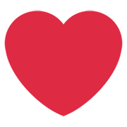 ❤️ Emoji Corazón Rojo en Twitter Twemoji 13.0.1.