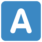 🇦 Emoji Indicador regional símbolo letra A en Twitter Twemoji 13.0.1.