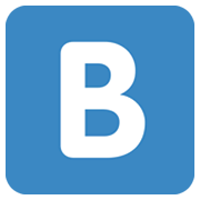 🇧 Emoji Indicador regional Símbolo Letra B en Twitter Twemoji 13.0.1.