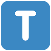 Emoji 🇹 Lettera simbolo indicatore regionale T su Twitter Twemoji 13.0.1.