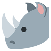 🦏 Emoji Rinoceronte en Twitter Twemoji 13.0.1.