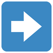 ➡️ Emoji Flecha Hacia La Derecha en Twitter Twemoji 13.0.1.