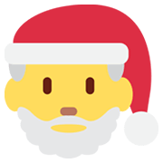 Emoji 🎅 Babbo Natale su Twitter Twemoji 13.0.1.