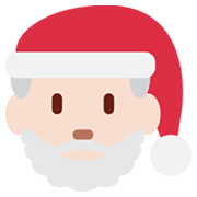 Emoji 🎅🏻 Babbo Natale: Carnagione Chiara su Twitter Twemoji 13.0.1.