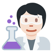 🧑🏻‍🔬 Emoji Científico: Tono De Piel Claro en Twitter Twemoji 13.0.1.