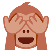 🙈 Emoji Mono Con Los Ojos Tapados en Twitter Twemoji 13.0.1.