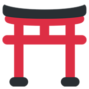 Emoji ⛩️ Santuario Shintoista su Twitter Twemoji 13.0.1.