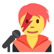 🧑‍🎤 Emoji Cantante en Twitter Twemoji 13.0.1.