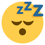 😴 Emoji Rosto Dormindo na Twitter Twemoji 13.0.1.