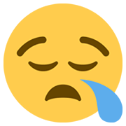 😪 Emoji schläfriges Gesicht Twitter Twemoji 13.0.1.