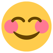 😊 Emoji Cara Feliz Con Ojos Sonrientes en Twitter Twemoji 13.0.1.