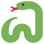 Emoji 🐍 Serpente su Twitter Twemoji 13.0.1.