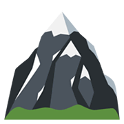 🏔️ Emoji Montaña Con Nieve en Twitter Twemoji 13.0.1.