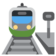 🚉 Emoji Estación De Tren en Twitter Twemoji 13.0.1.