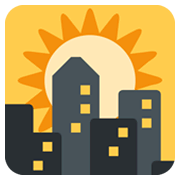 🌇 Emoji Sonnenuntergang in der Stadt Twitter Twemoji 13.0.1.