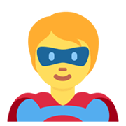 Émoji 🦸 Super-héros sur Twitter Twemoji 13.0.1.
